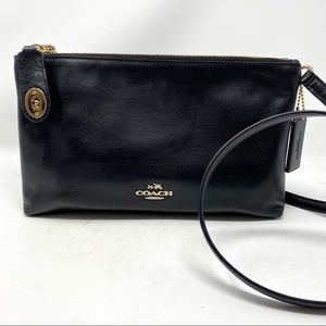 🌺Coach Black Leather Crossbody